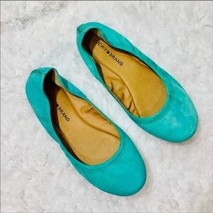 Lucky Brand Teal Emmie Flats